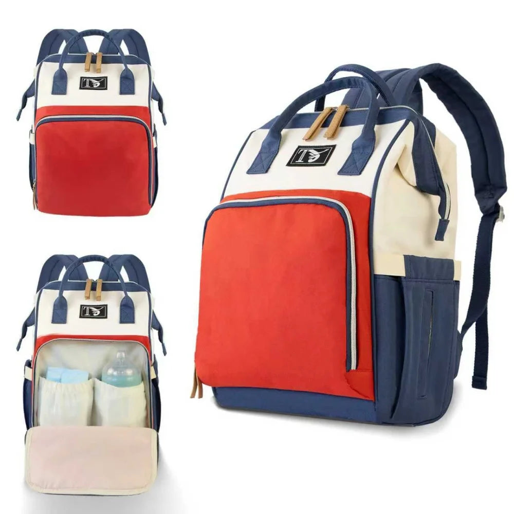 2025 New Multipurpose Diaper Bag Backpack with Changing Pad & Stroller Straps, Large Capacity Mom Bags with Thermal Pocket