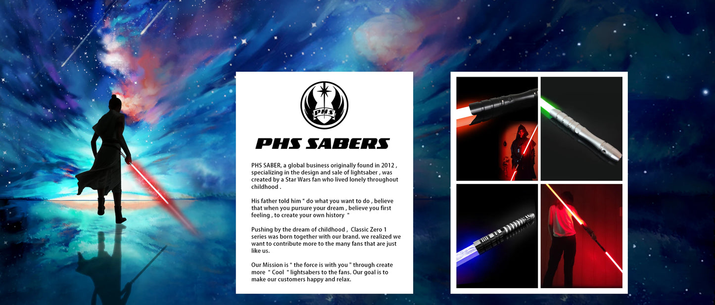 PHS Luke V2 Smooth Swing Lightsaber Metal Hilt for Heavy Dueling Color Changing Sounds Force Blaster Jedi Laser Sword Toys