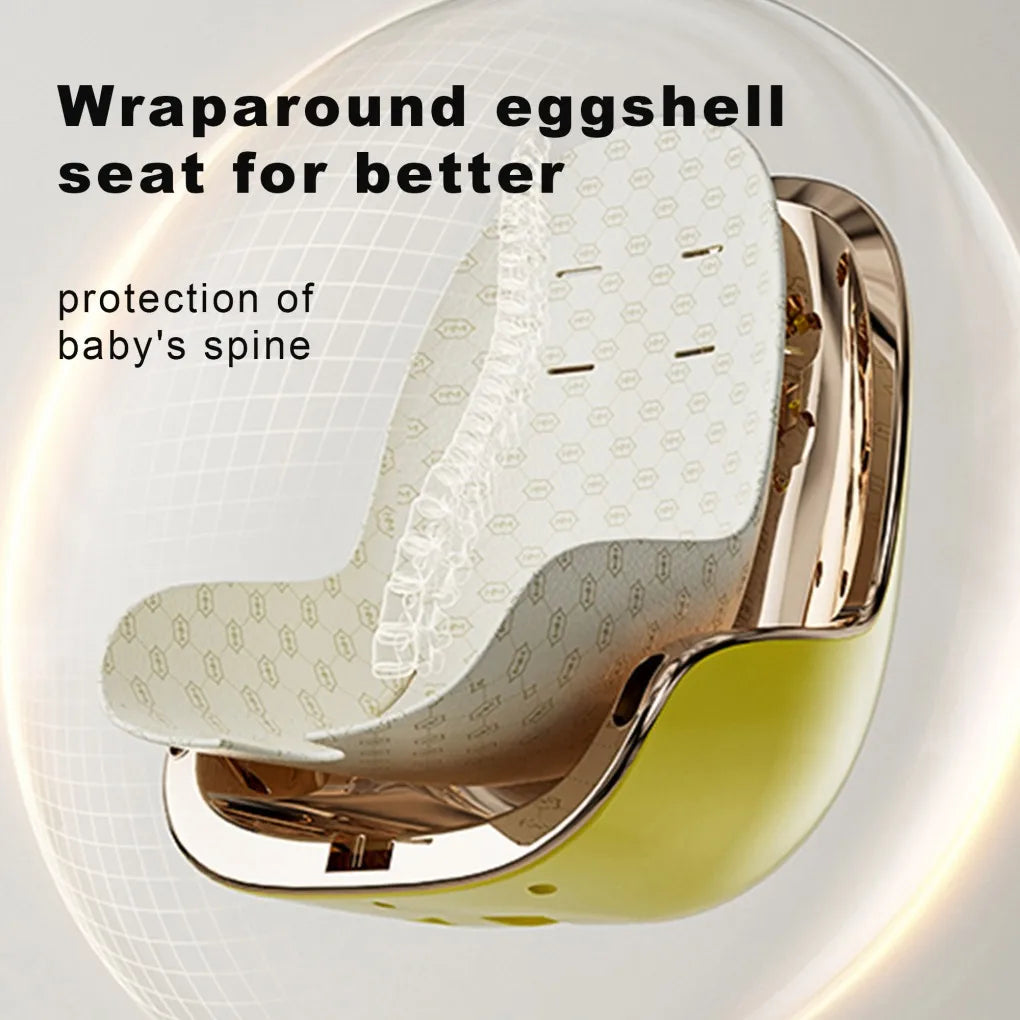 Baby dining chair high chair bumbo seat Wraparound eggshellseat for better high back booster seat dining table for toddlers 1-3