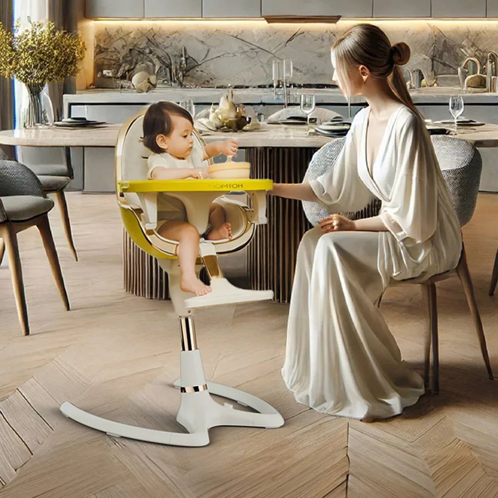 Baby dining chair high chair bumbo seat Wraparound eggshellseat for better high back booster seat dining table for toddlers 1-3