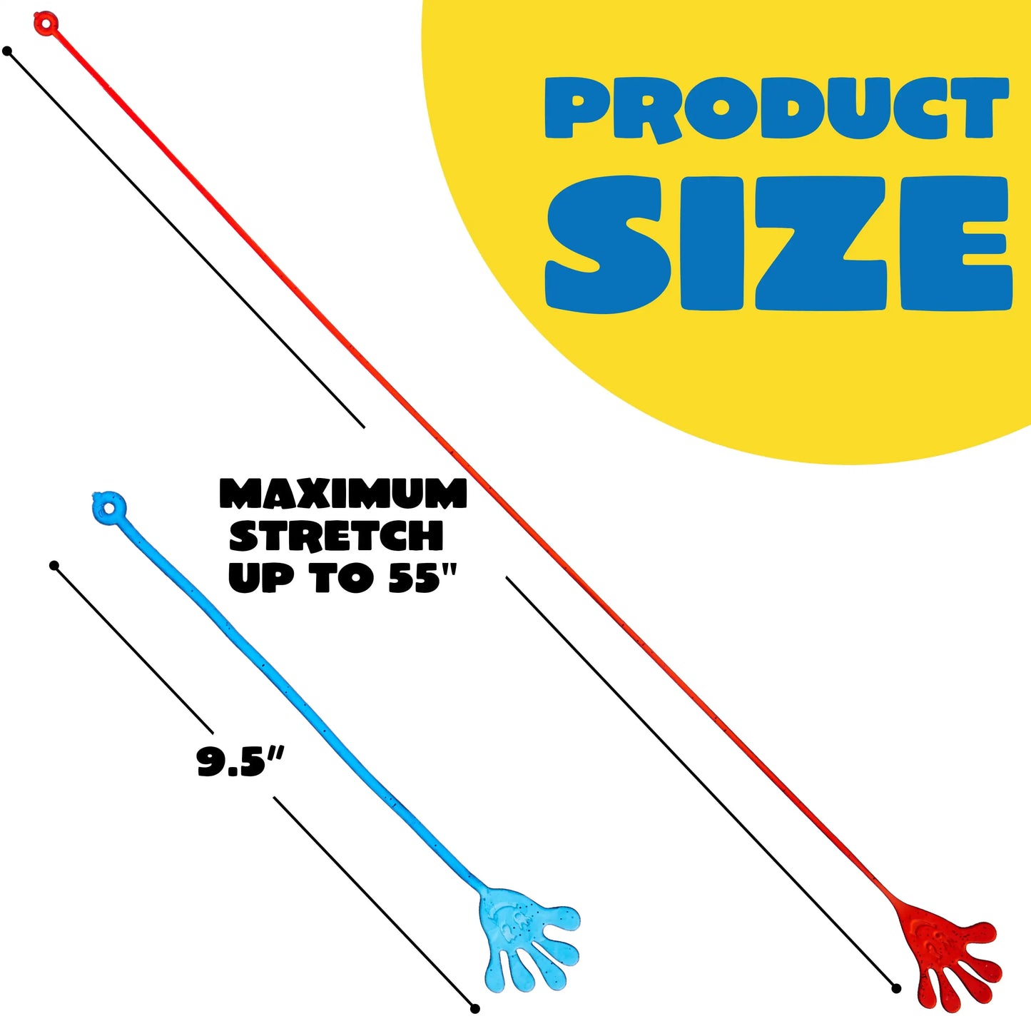 Joyfy 48/120 Pcs Sticky Hands Party Favors for Kids Assorted Stretchy Slappy Hands Fun Fidget Toys Birthday Chirstmas Gift