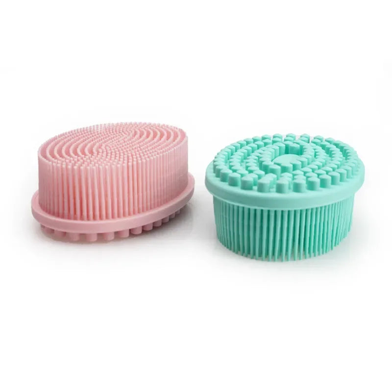 Gentle Yet Effective: Cleansing Massage Full Body Scrub Bath Brush with Baby Silicone Bath Brush - Perfect for Delicate Skin