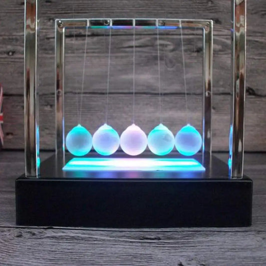 Decor  Newtons  LED Light Up Newtons Science Kids Toys Balance Balls Desk Toys Home and  Decor