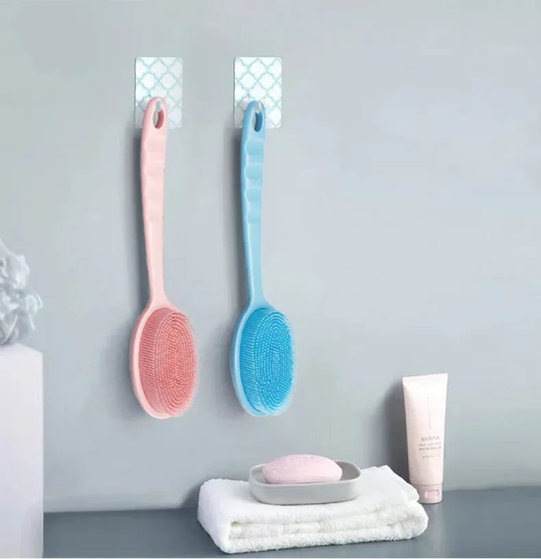 Gentle Yet Effective: Cleansing Massage Full Body Scrub Bath Brush with Baby Silicone Bath Brush - Perfect for Delicate Skin