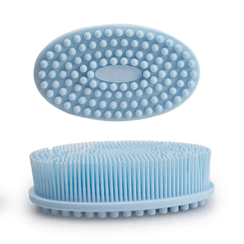 Gentle Yet Effective: Cleansing Massage Full Body Scrub Bath Brush with Baby Silicone Bath Brush - Perfect for Delicate Skin