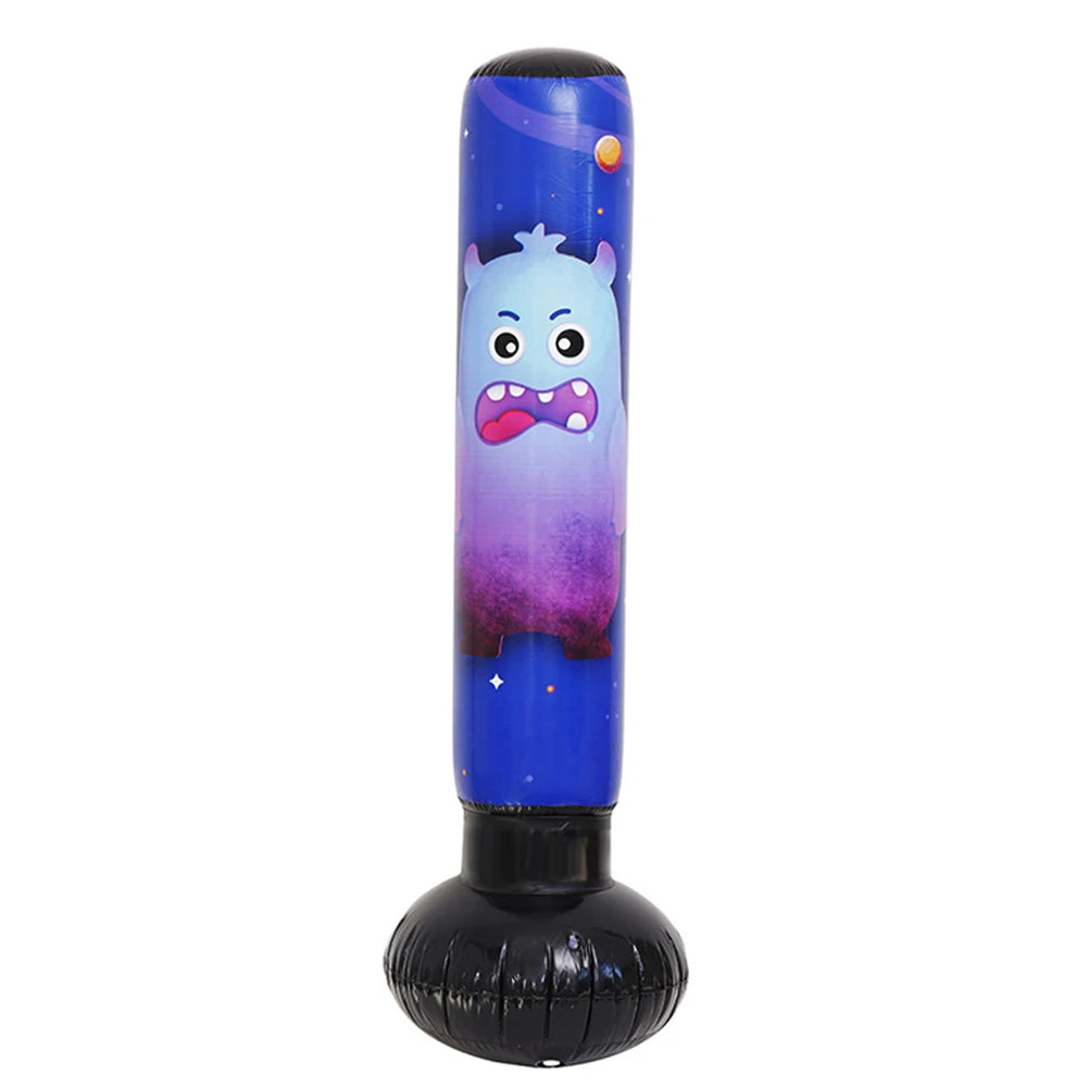 1.2M/1.6M Inflatable Boxing Bag Children Adult Tumbler Standing Sandbag Fitness Training Boxing Sack PVC Thicken Boxing Pillar