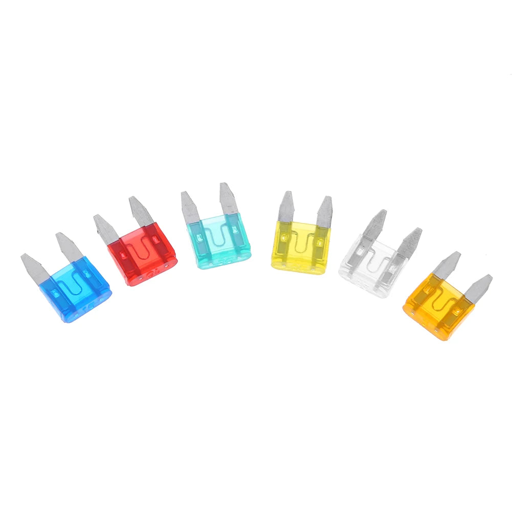 60-300pcs Cars Truck Mini Fuse Mixed Set Kit Auto Car Safety Assortment Mini Truck Blade Fuse Replacement 5/10/15/20/25/30A