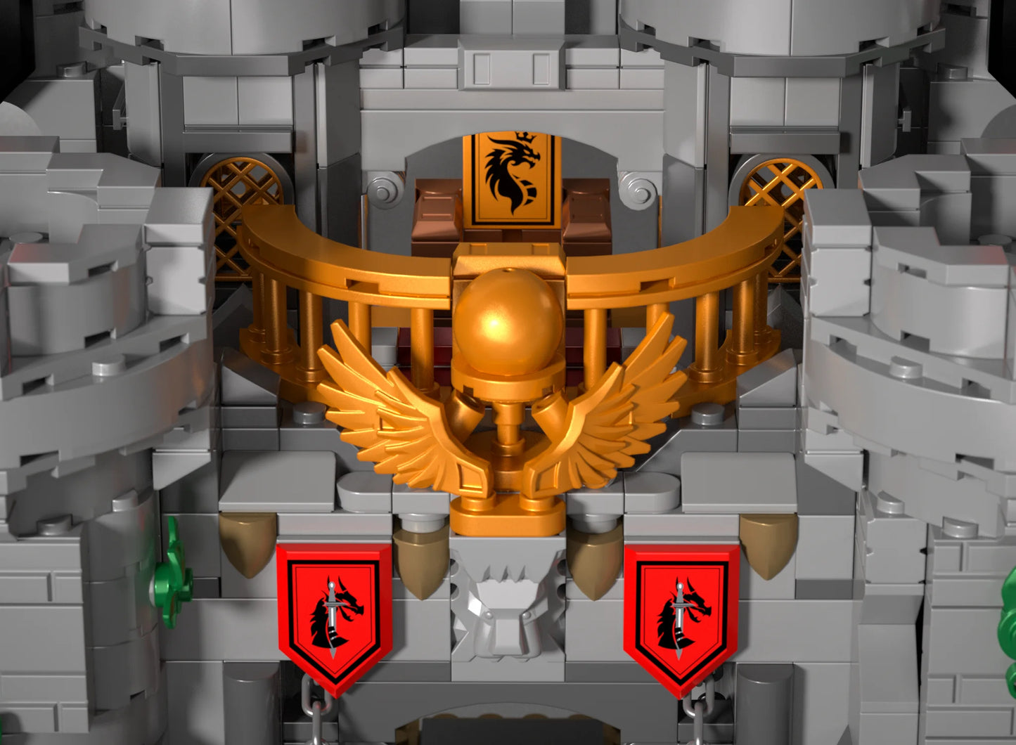 2484PCS Sword of Holy Spirit Castle Building Blocks Model Toys Sets Small Particle MOC Street View Bricks For Christmas Gifts