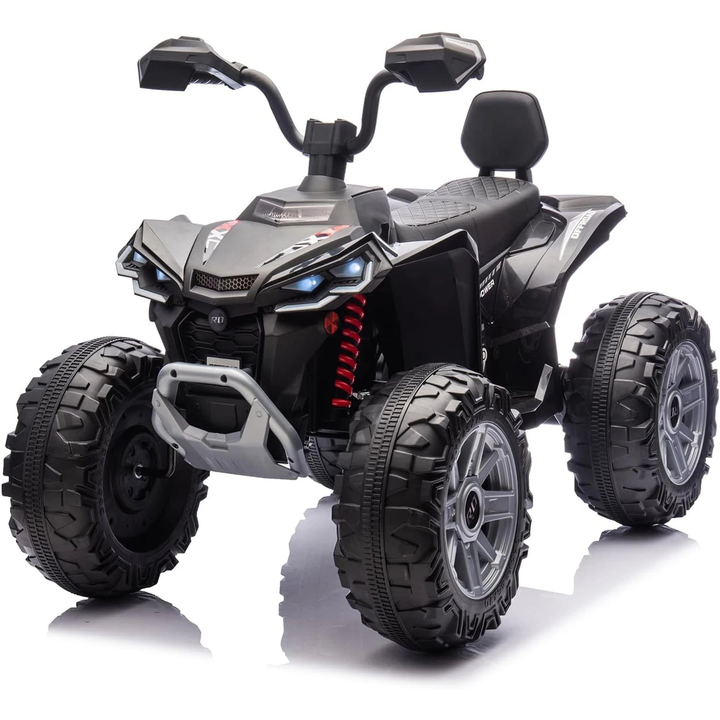 24V Kids Electric ATV 4-Wheeler (2-Seater) Ride on Car Toy with Dual 550w Motor Off-Road with LED Lights & Music Player 3-8Years