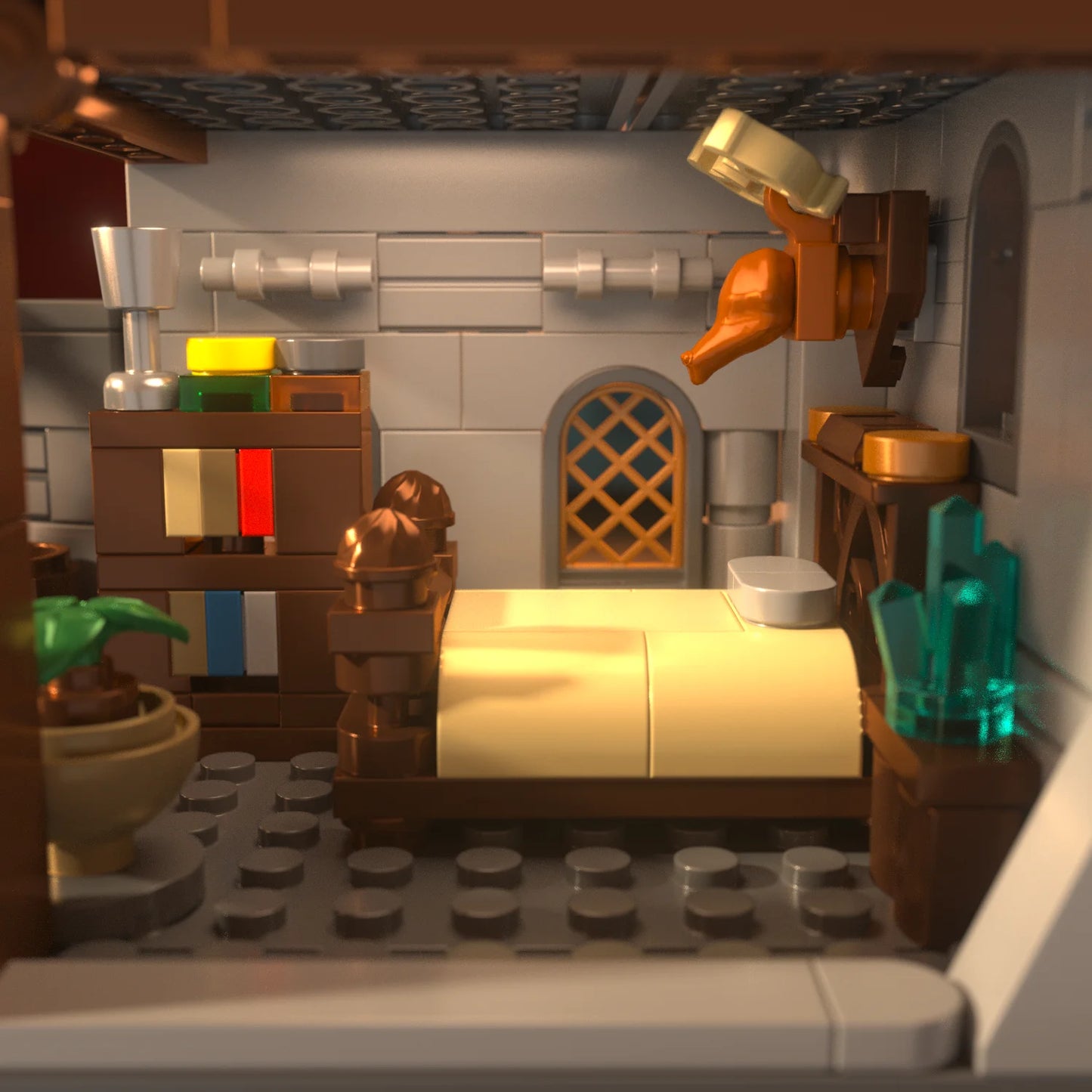 2484PCS Sword of Holy Spirit Castle Building Blocks Model Toys Sets Small Particle MOC Street View Bricks For Christmas Gifts