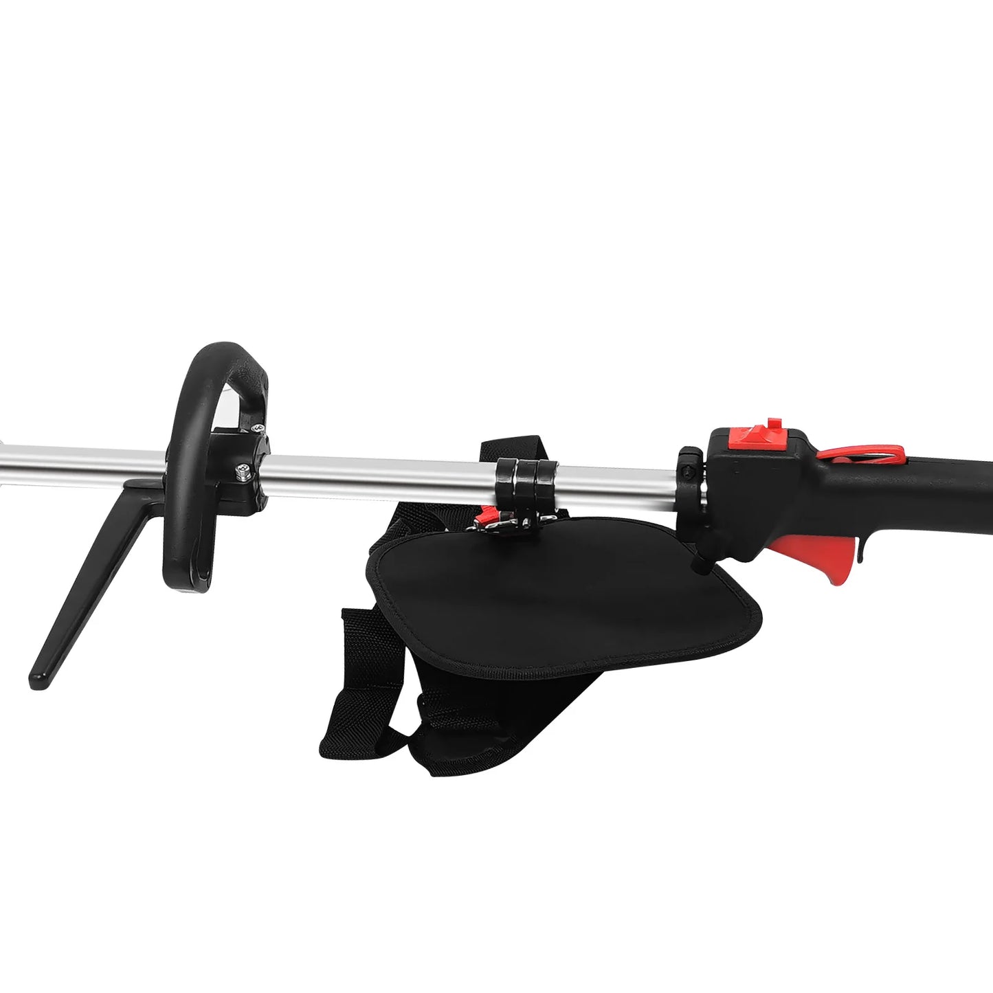 52CC 2.3HP Handheld Sweeper Manual Gas Power Sweeping Broom Artificial Grass Brush Gasoline Powered Broom Garden Lawn Sweeper