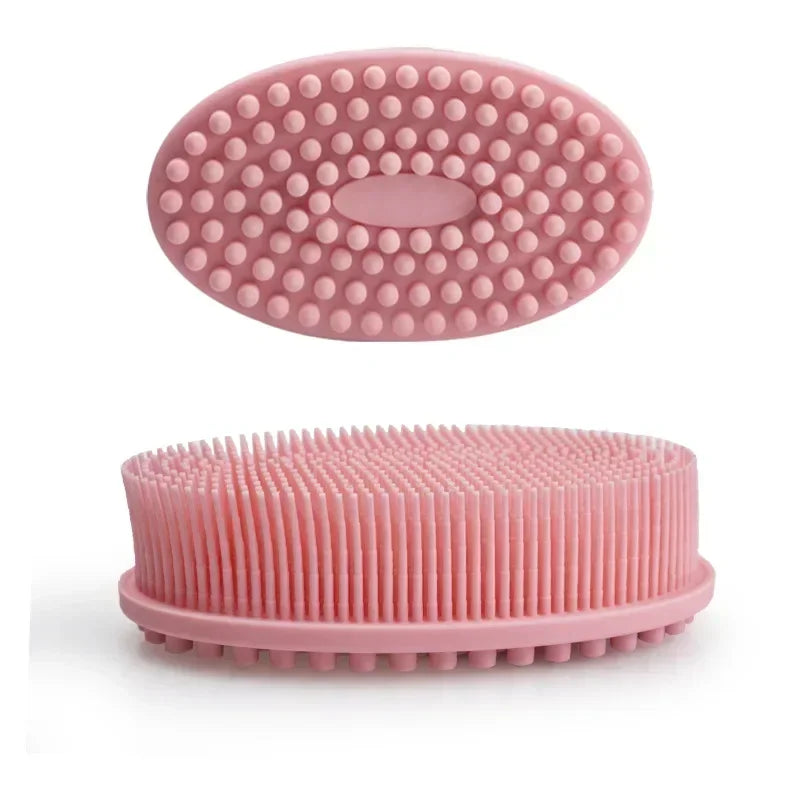 Gentle Yet Effective: Cleansing Massage Full Body Scrub Bath Brush with Baby Silicone Bath Brush - Perfect for Delicate Skin