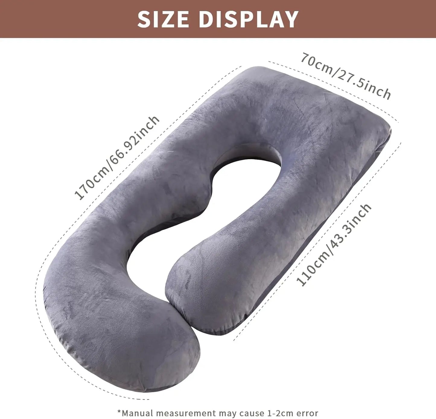 Pregnancy Pillow, G-Shape Full Body Pillow, Maternity Pillow for Side Sleeper, Pregnancy Body Pillow for Pregnant Women Suppor