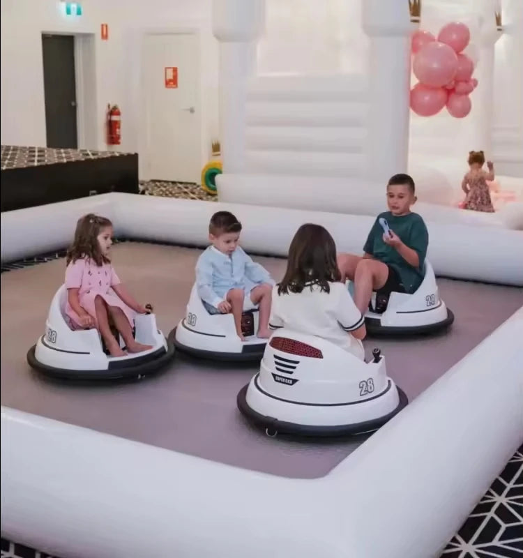 16.5FT/5m Large Inflatable Go Kart Race Track Bumper Car Track Inflatable Racing Track for Bumper Car Race Track Kids Outdoor