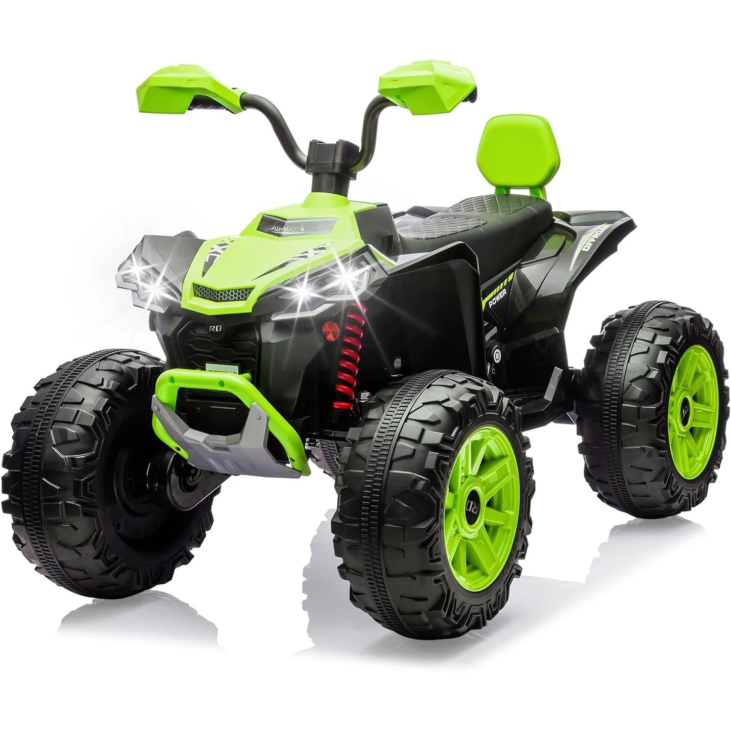 24V Kids Electric ATV 4-Wheeler (2-Seater) Ride on Car Toy with Dual 550w Motor Off-Road with LED Lights & Music Player 3-8Years