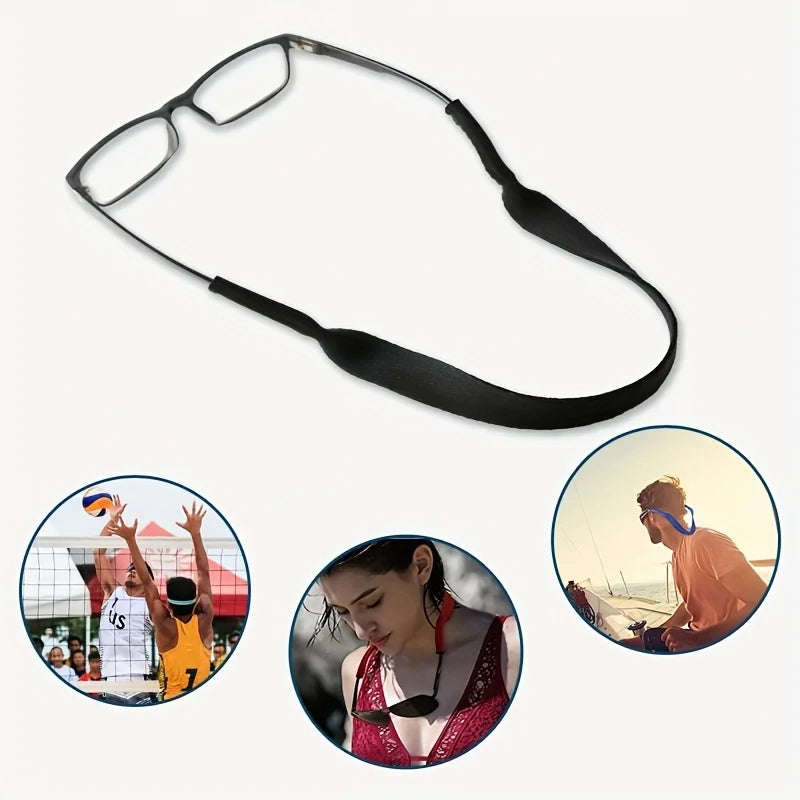 1 Pc Soft Sports Glasses Strap Holder,Anit Slip Glasses Cord Rope, Adjustable Stretchy glasses Chain Lanyard Glasses Retainer
