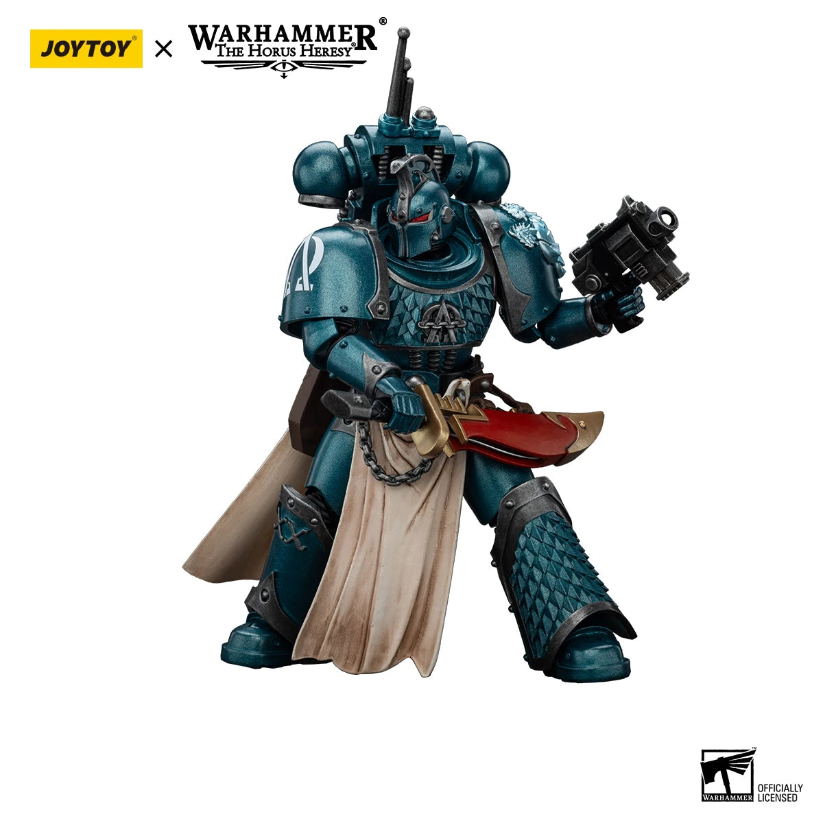JOYTOY Warhammer 40K 1/18 Action Figure Alpha Legion Legion Praetor with Power Sword Anime figures Toys Collection