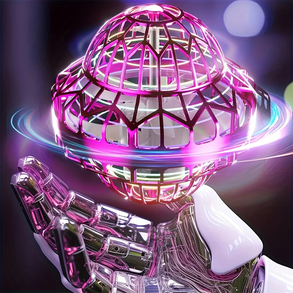 LYBMTWF Smart Induction Flying Ball Toy, Hand-controlled Boomerang Hover Ball,Cosmic Saucer Flying Spinner Swing Ball,Toy gift