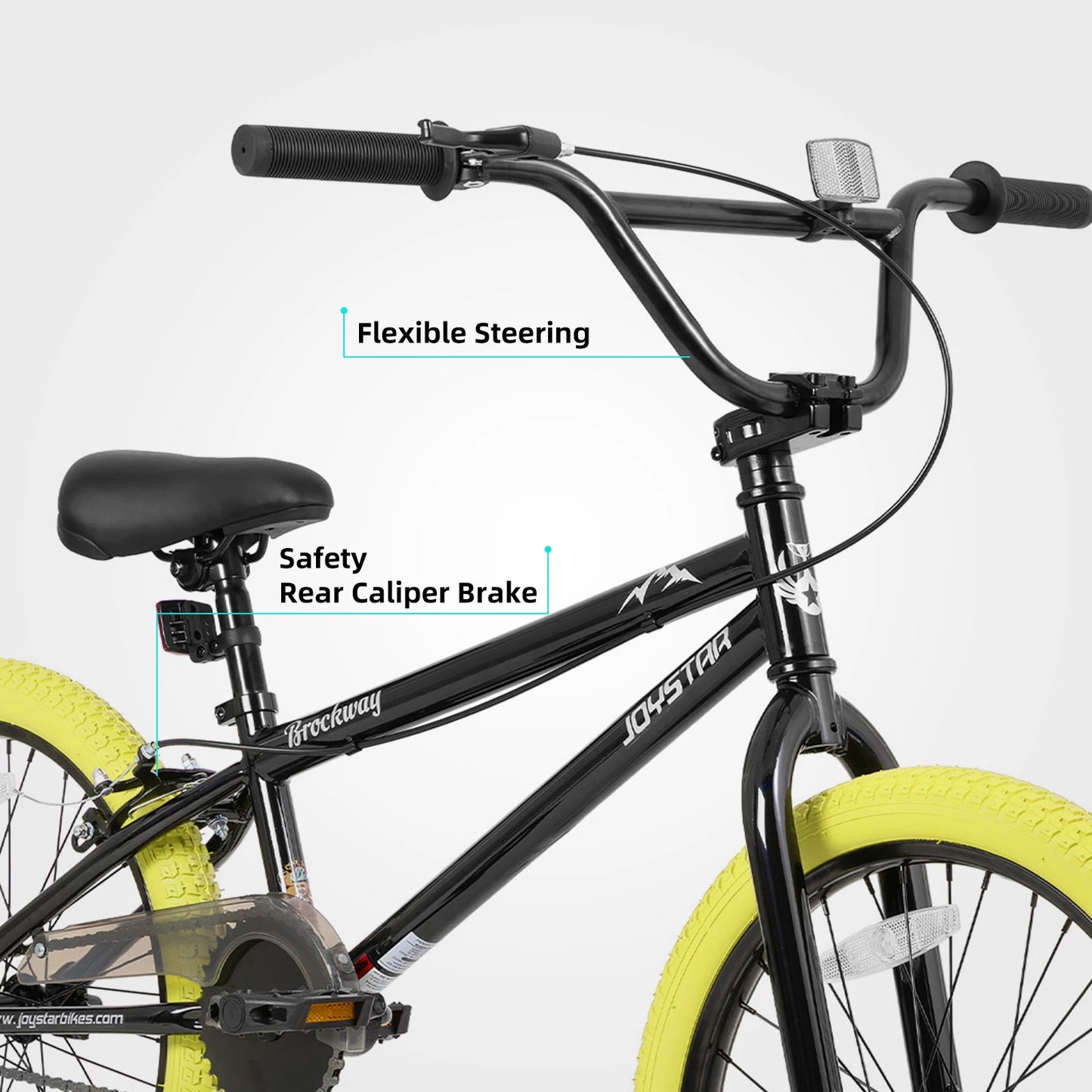 JOYSTAR Brockway Freestyle Kids BMX Bikes Kids Bicycles for 6-14 Years Old Boys Girls and Beginner-Level Riders 2 Pegs