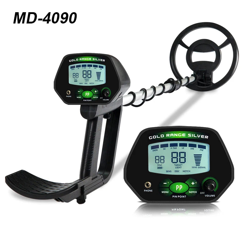 MD-4090 Metal Detector Professional Gold Digger LCD Treasure Hunter Pinpointer Underground Gold Detector High Precise Search