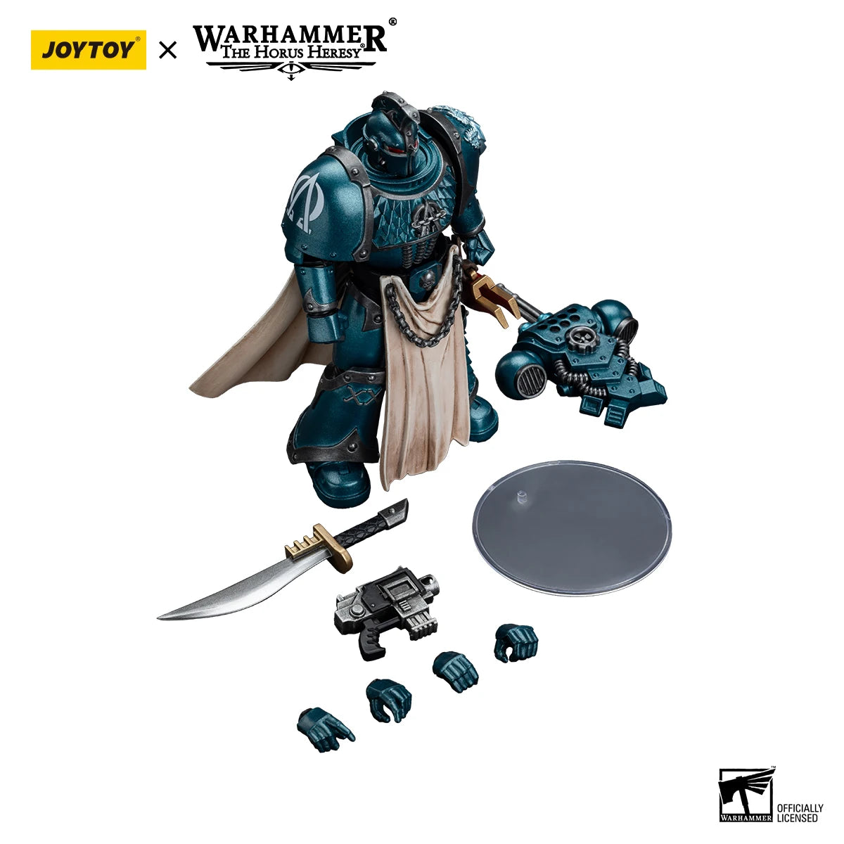 JOYTOY Warhammer 40K 1/18 Action Figure Alpha Legion Legion Praetor with Power Sword Anime figures Toys Collection