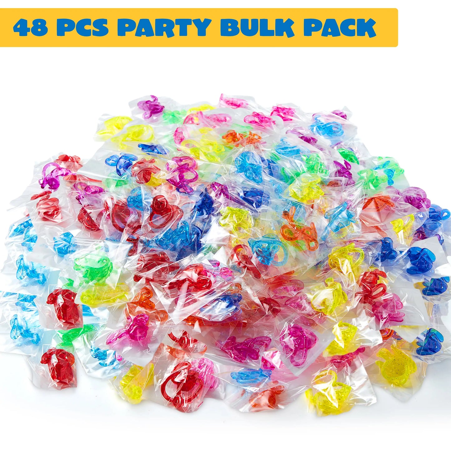 Joyfy 48/120 Pcs Sticky Hands Party Favors for Kids Assorted Stretchy Slappy Hands Fun Fidget Toys Birthday Chirstmas Gift
