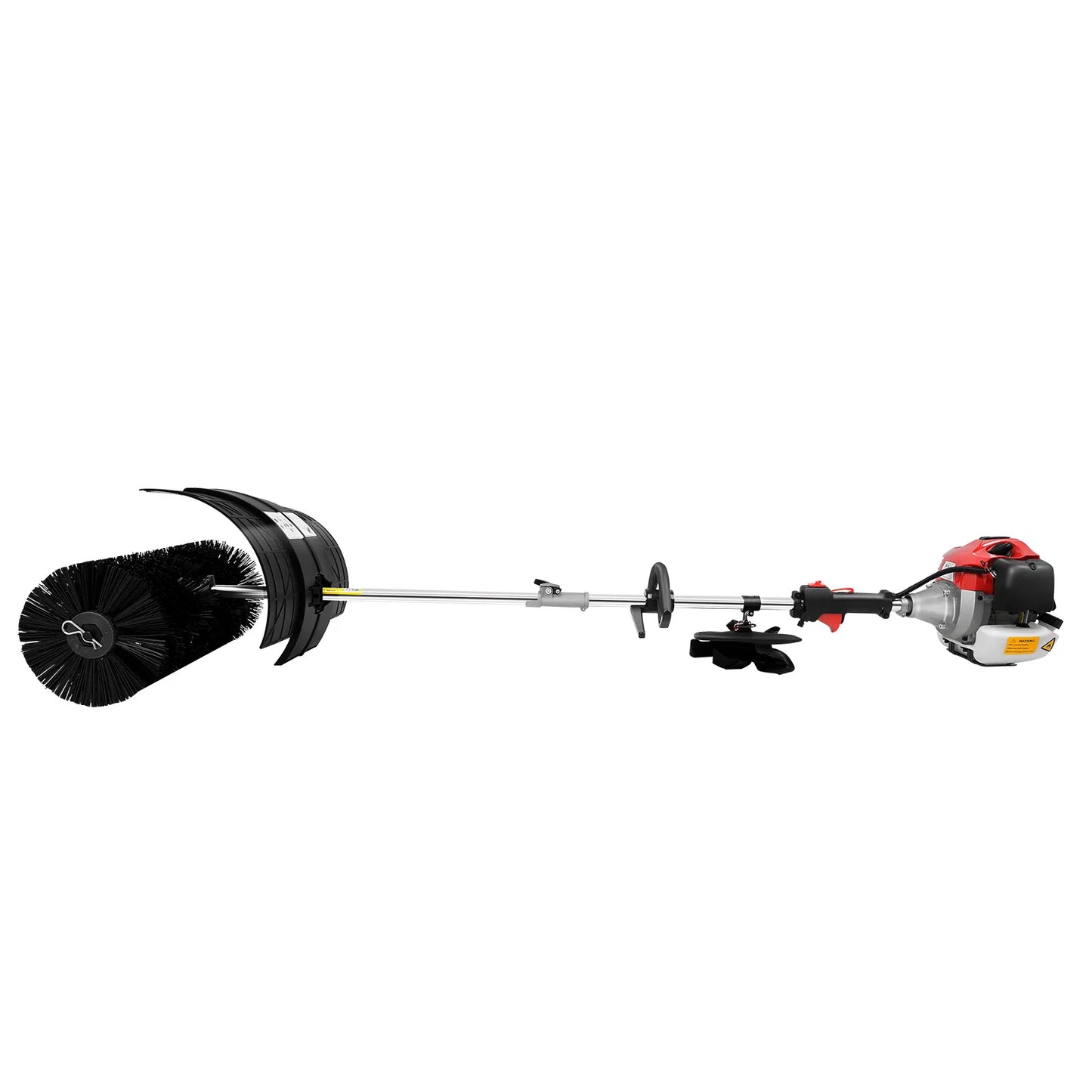 52CC 2.3HP Handheld Sweeper Manual Gas Power Sweeping Broom Artificial Grass Brush Gasoline Powered Broom Garden Lawn Sweeper