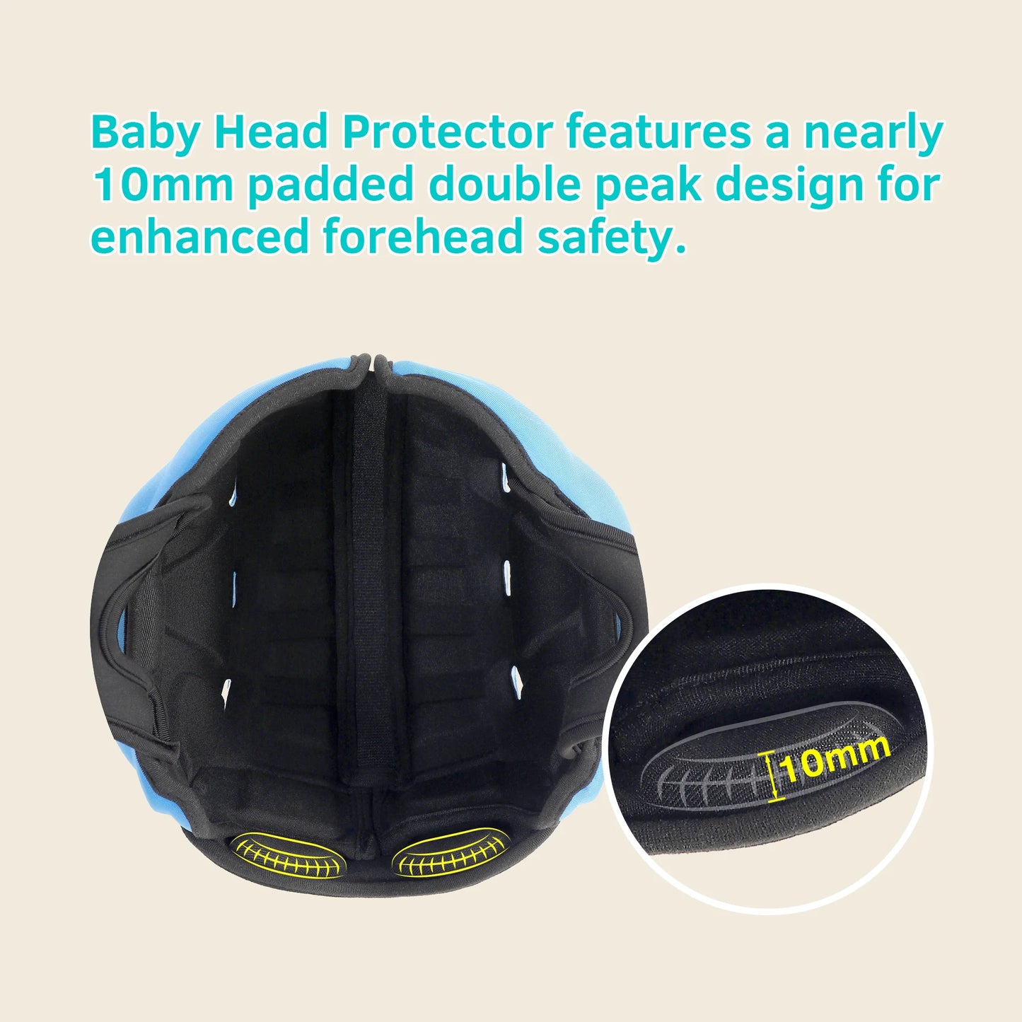 MamboBaby Safety Helmet for Crawling & Walking, Ultra Lightweight Adjustable Infant Head Protector Suitable for Baby 6-24 Mont