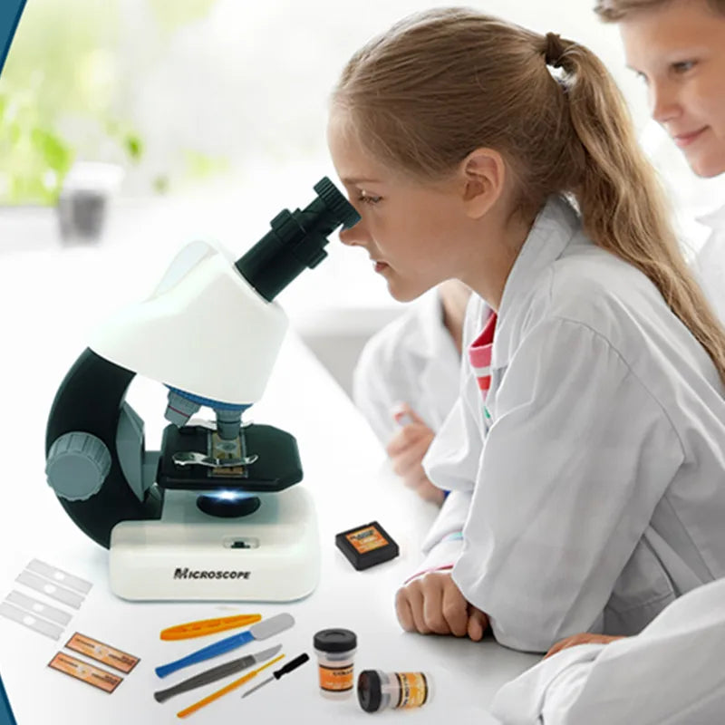 Children's Microscope, Children's Science Experiment Set, HD Visible Bacteria, Boys and Girls Toys