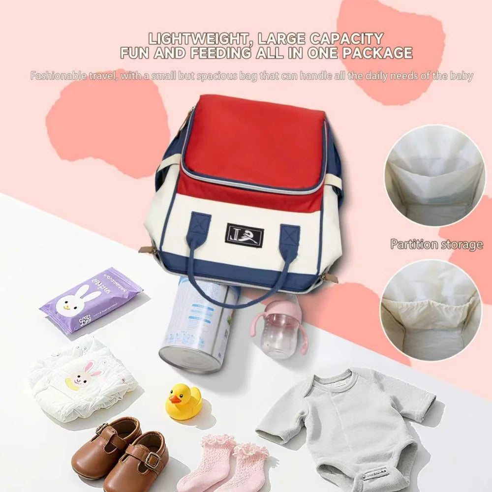 2025 New Multipurpose Diaper Bag Backpack with Changing Pad & Stroller Straps, Large Capacity Mom Bags with Thermal Pocket