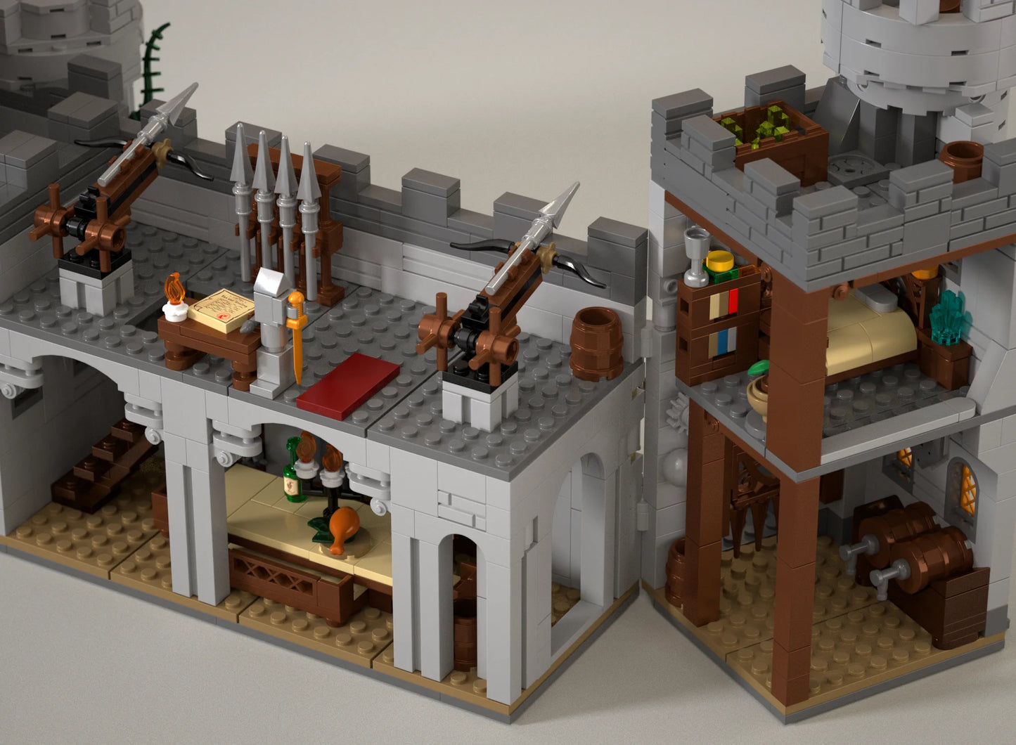 2484PCS Sword of Holy Spirit Castle Building Blocks Model Toys Sets Small Particle MOC Street View Bricks For Christmas Gifts