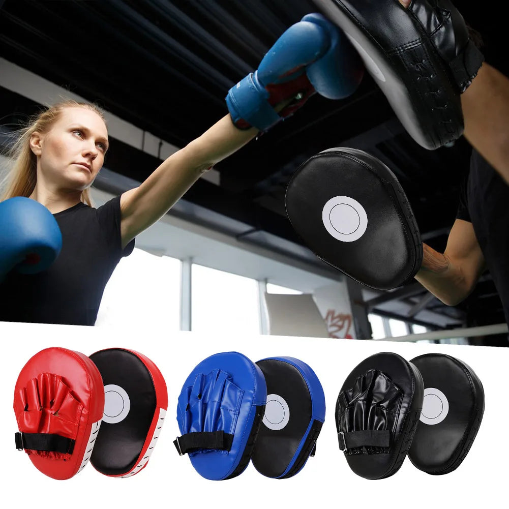 Curved Boxing Hand Target PU Leather Curved Punching Mitts Breathable Boxing Mitts Kickboxing Pads for Martial Arts Training