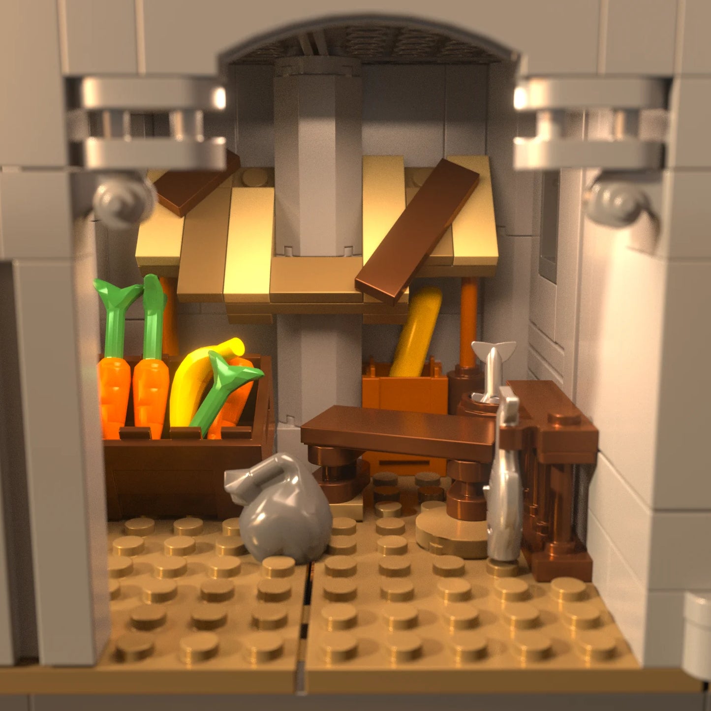 2484PCS Sword of Holy Spirit Castle Building Blocks Model Toys Sets Small Particle MOC Street View Bricks For Christmas Gifts