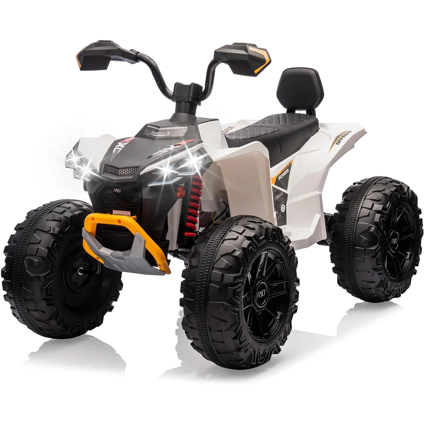 24V Kids Electric ATV 4-Wheeler (2-Seater) Ride on Car Toy with Dual 550w Motor Off-Road with LED Lights & Music Player 3-8Years