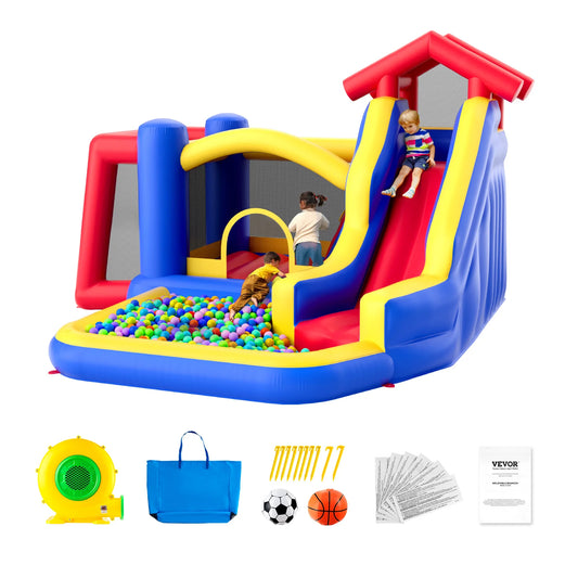 SucceBuy Inflatable Bounce House Outdoor High Quality Playhouse Trampoline Jumping Bouncer for Kid Ages 3–8 Years