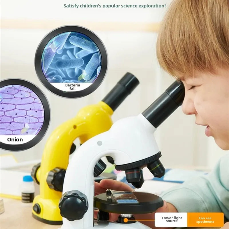 Children's Microscope, Children's Science Experiment Set, HD Visible Bacteria, Boys and Girls Toys