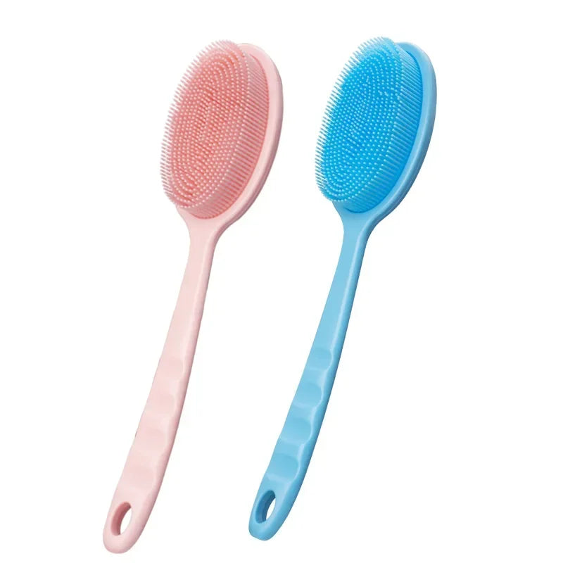 Gentle Yet Effective: Cleansing Massage Full Body Scrub Bath Brush with Baby Silicone Bath Brush - Perfect for Delicate Skin