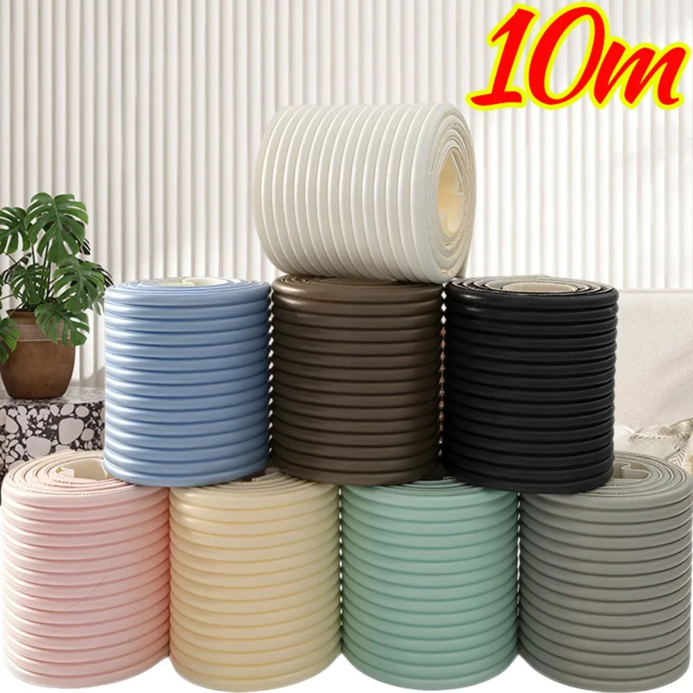 3D Anti-collision Strip Self Adhesive Foam Wall Stickers Baby Safety Soft Padding for Crib Bedside Protection Home Decoration