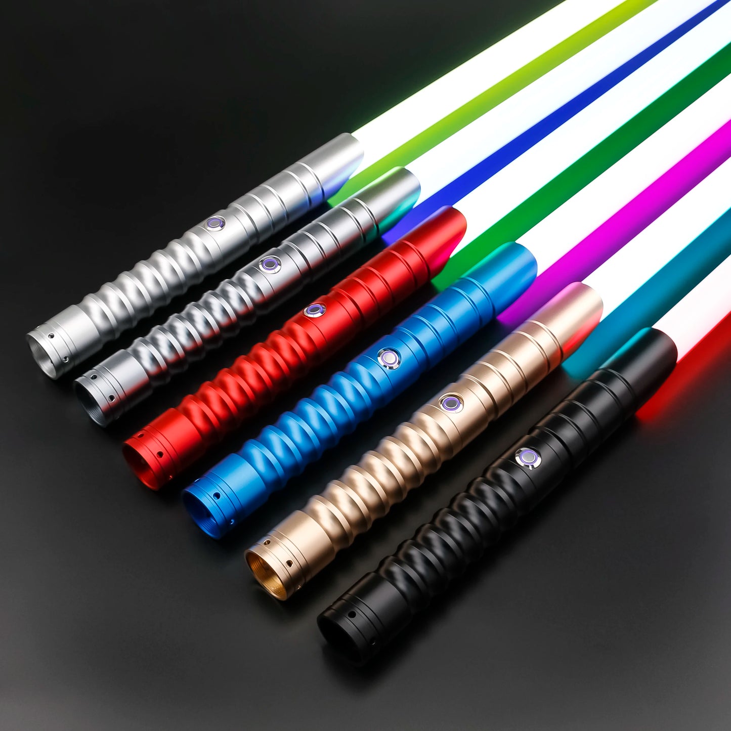 TXQSABER Lightsaber RGB Smooth Swing Heavy Dueling Metal Hilt Blaster Color Change Ghost Yoda Jedi Cosplay Toys Laser Sword