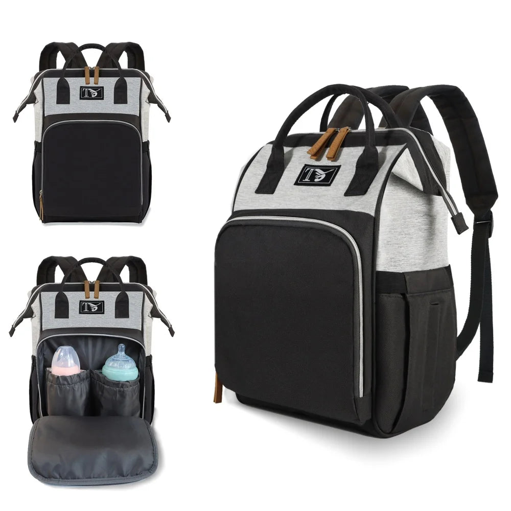 2025 New Multipurpose Diaper Bag Backpack with Changing Pad & Stroller Straps, Large Capacity Mom Bags with Thermal Pocket
