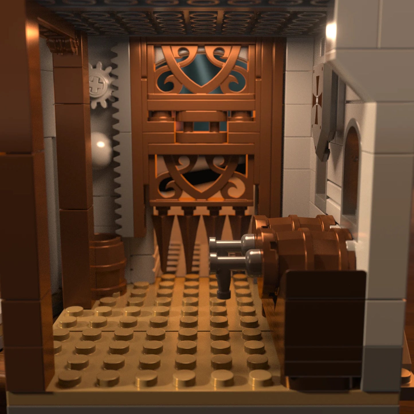 2484PCS Sword of Holy Spirit Castle Building Blocks Model Toys Sets Small Particle MOC Street View Bricks For Christmas Gifts