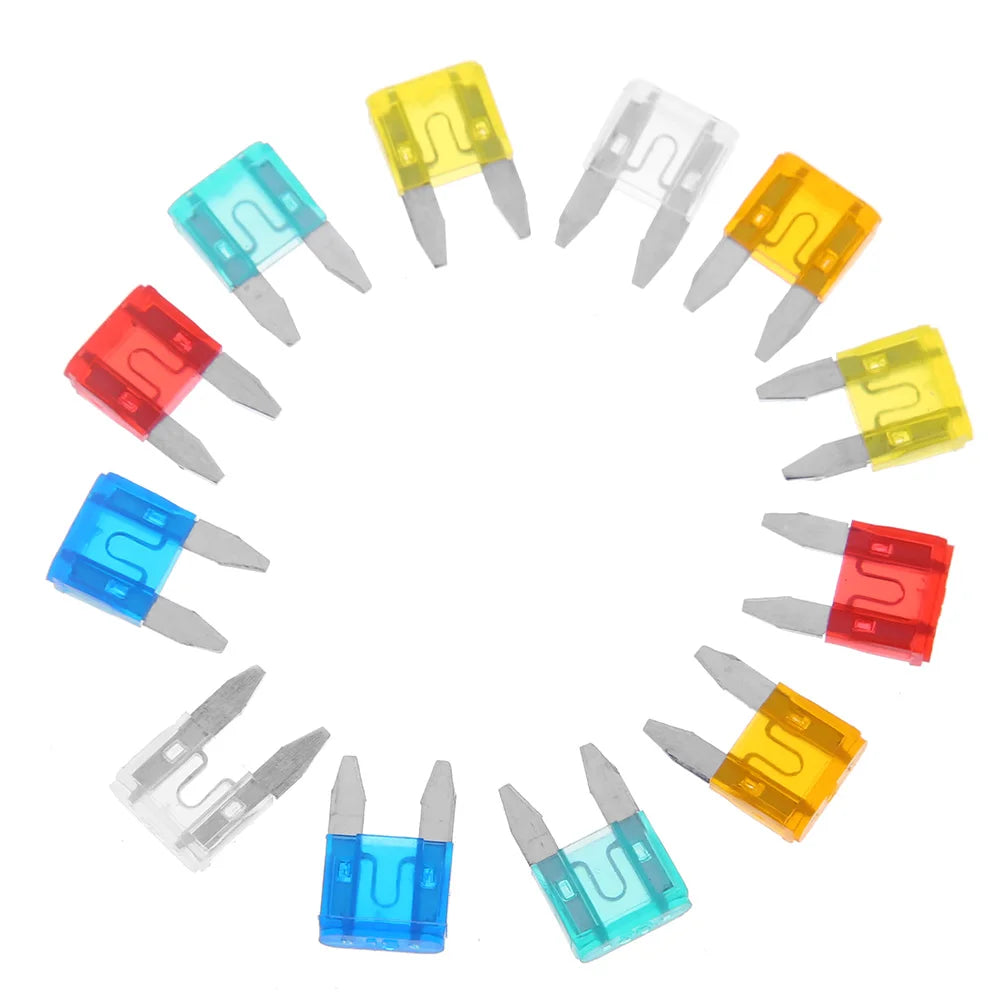 60-300pcs Cars Truck Mini Fuse Mixed Set Kit Auto Car Safety Assortment Mini Truck Blade Fuse Replacement 5/10/15/20/25/30A