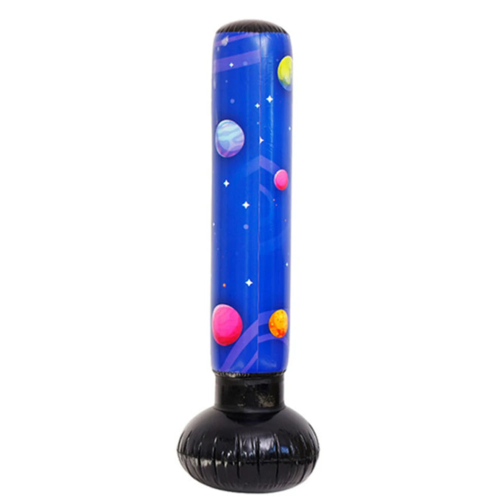 1.2M/1.6M Inflatable Boxing Bag Children Adult Tumbler Standing Sandbag Fitness Training Boxing Sack PVC Thicken Boxing Pillar