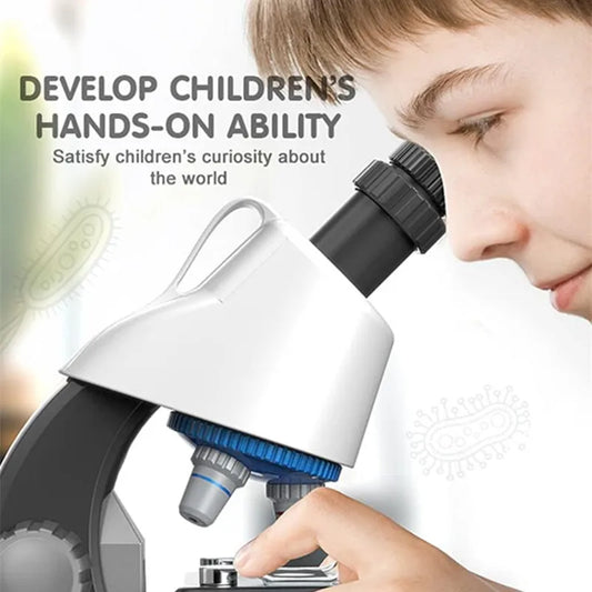 Children's Microscope, Children's Science Experiment Set, HD Visible Bacteria, Boys and Girls Toys