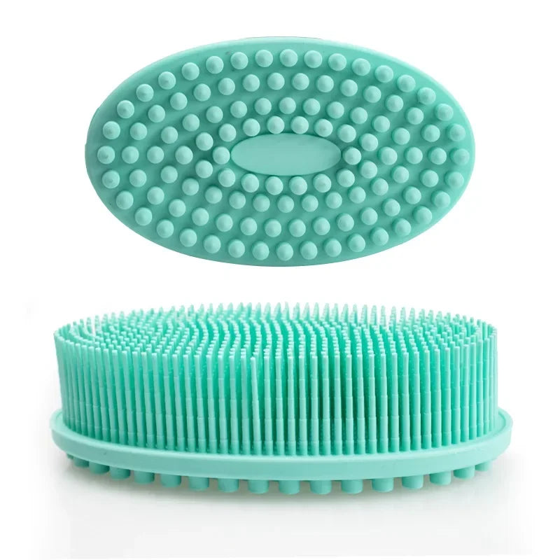 Gentle Yet Effective: Cleansing Massage Full Body Scrub Bath Brush with Baby Silicone Bath Brush - Perfect for Delicate Skin