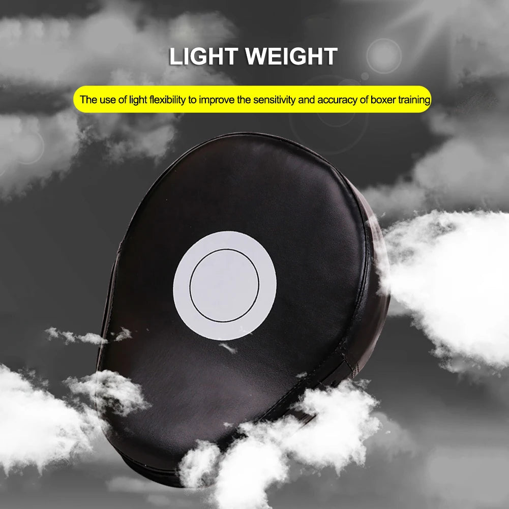 Curved Boxing Hand Target PU Leather Curved Punching Mitts Breathable Boxing Mitts Kickboxing Pads for Martial Arts Training