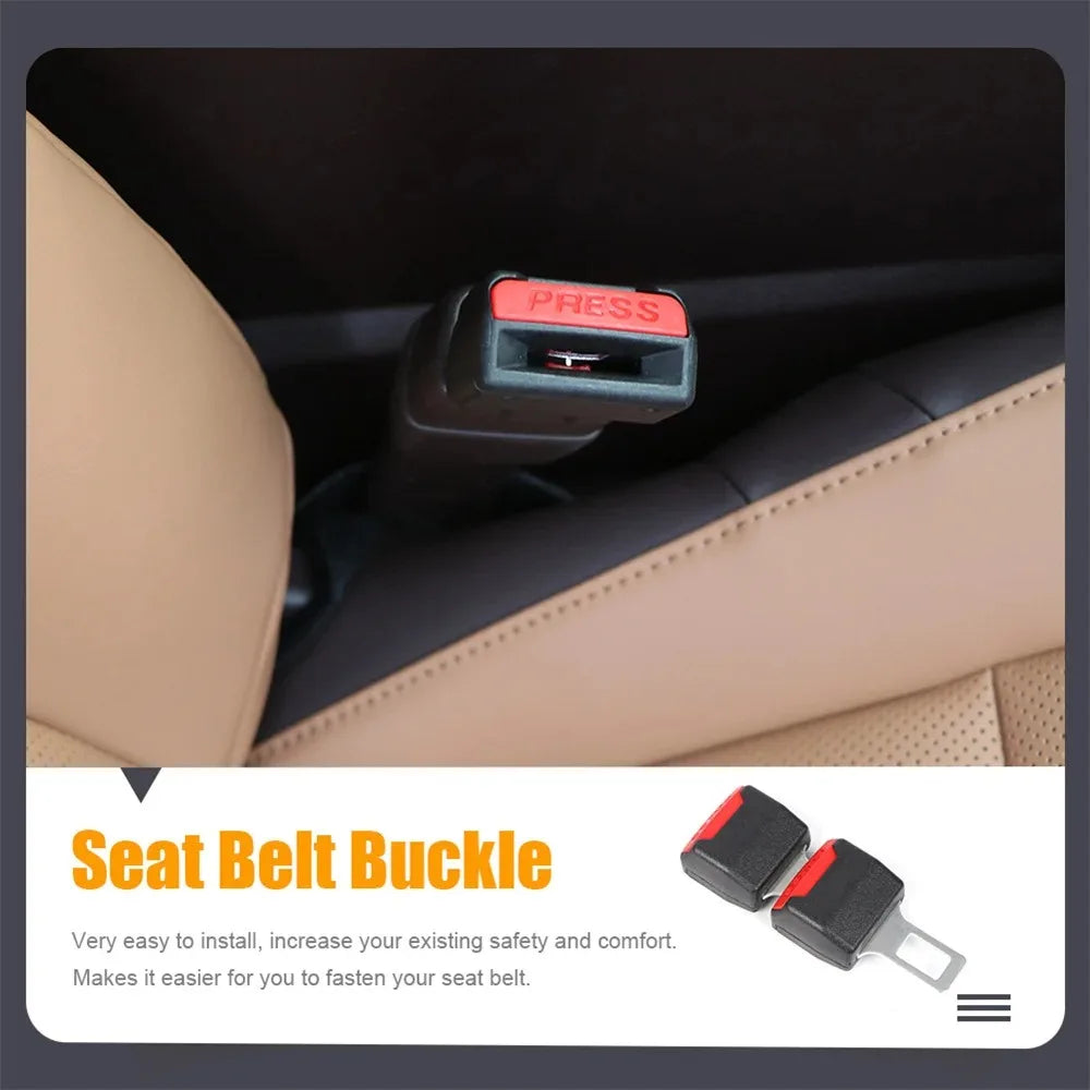 Car Seat Belt Clip Extension Plug Car Safety Seat Lock Buckle Seatbelt Clip Extender Converter Baby Car Seat Accessories