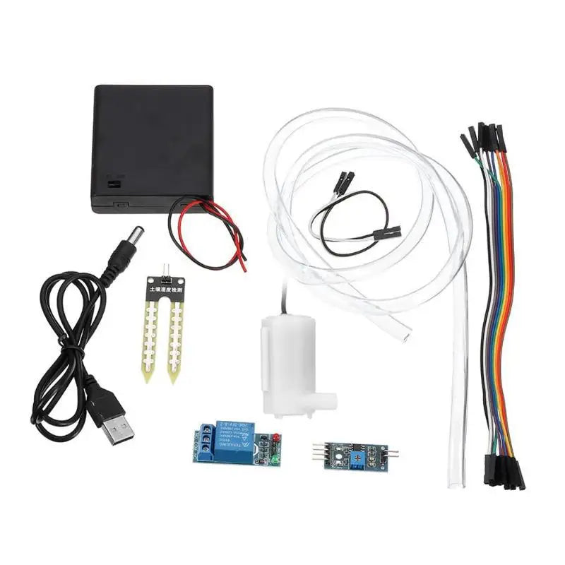 DIY Automatic Irrigation System Self Watering DIY Kit Garden Planting Water Pump Soil Moisture Sensor Relay Module for Arduino