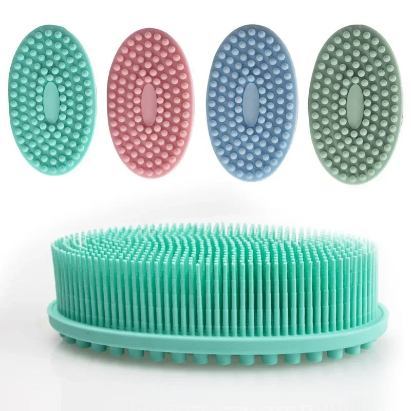 Gentle Yet Effective: Cleansing Massage Full Body Scrub Bath Brush with Baby Silicone Bath Brush - Perfect for Delicate Skin