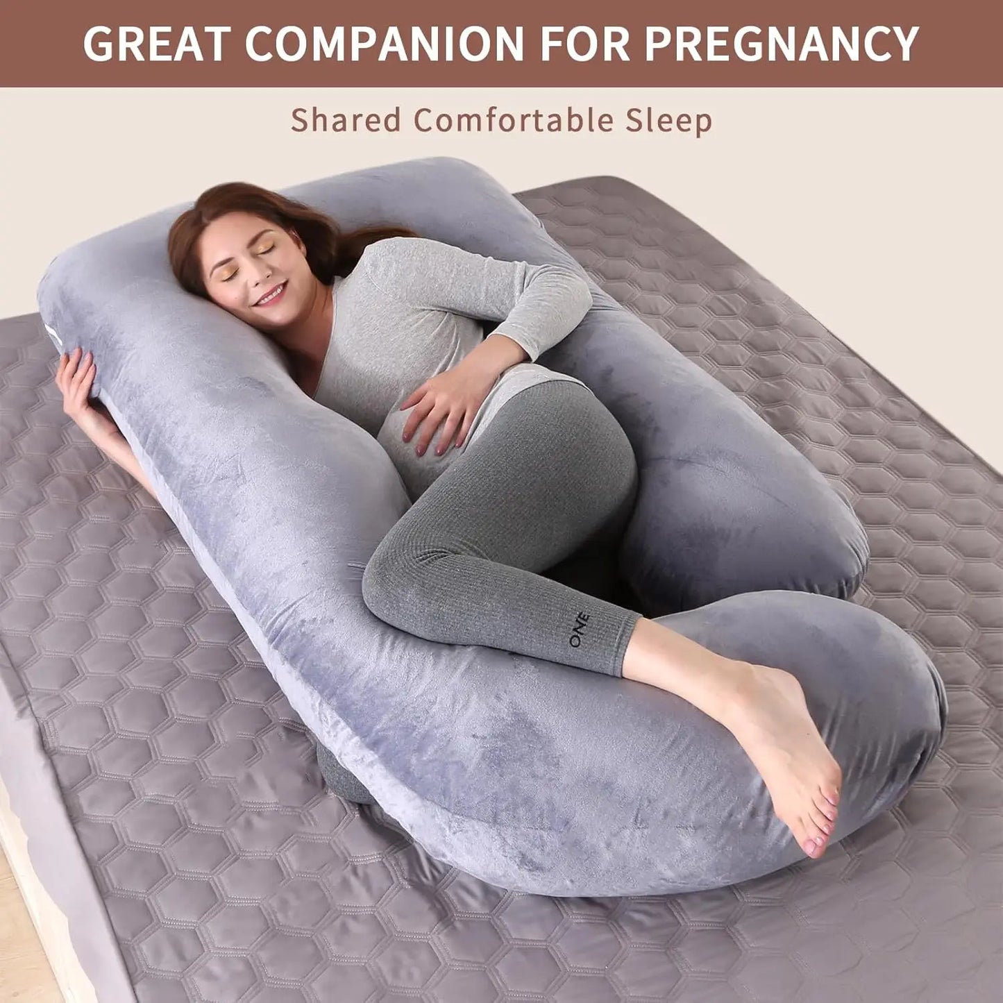 Pregnancy Pillow, G-Shape Full Body Pillow, Maternity Pillow for Side Sleeper, Pregnancy Body Pillow for Pregnant Women Suppor